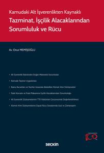 Kamudaki Alt İşverenlikten Kaynaklı Tazminat, İşçilik Alacaklarından Sorumluluk Ve Rücu