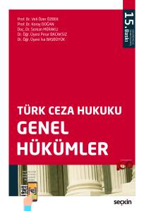 Türk Ceza Hukuku Genel Hükümler